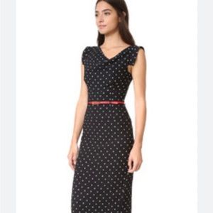 Black Halo Jackie O polka dot dress. Size 4. Never worn